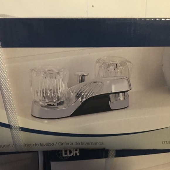 BRAND NEW sealed 3 x LDR dual handle bathroom faucets chrome finish - Picture 3 of 3